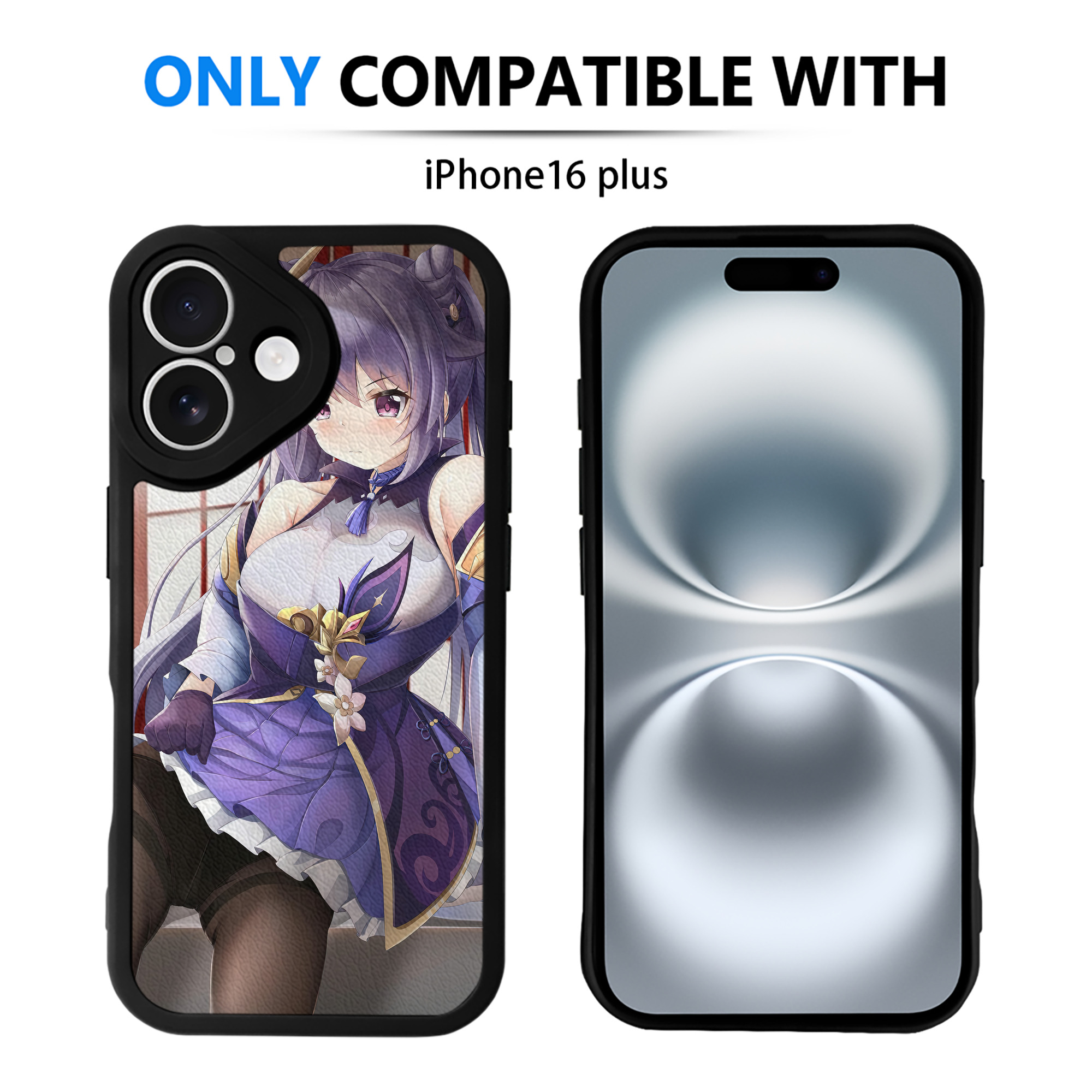 げんし神 genshin 【iPhone 16シリーズ対応】シリコンスマホケース（レザー調） 材質：シリコン